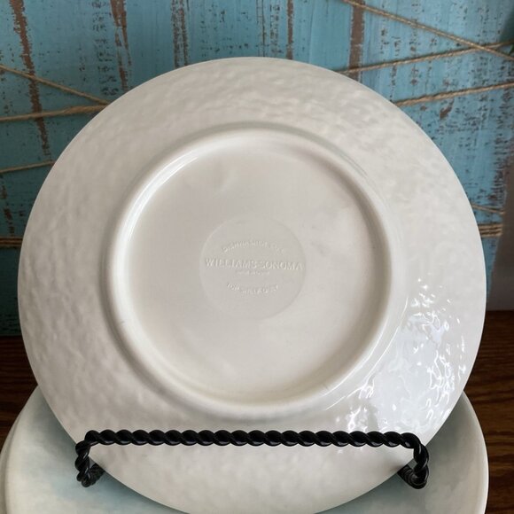 Williams Sonoma Aqua Blue Swirl Salad Dessert Plates Melamine 8.5” Set Of 5 - Picture 5 of 6